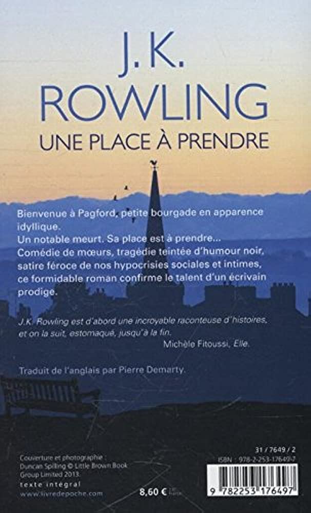 J.K Rowling – Une place à prendre